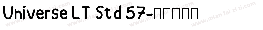 Universe LT Std 57字体转换